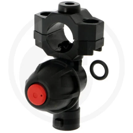 670402245 Suport duza simplu cu brida de asamblare pentru montarea pe teava, incl. supapa de retinere cu membrana (EPDM) aveti nevoie de 2x suruburi 670400101